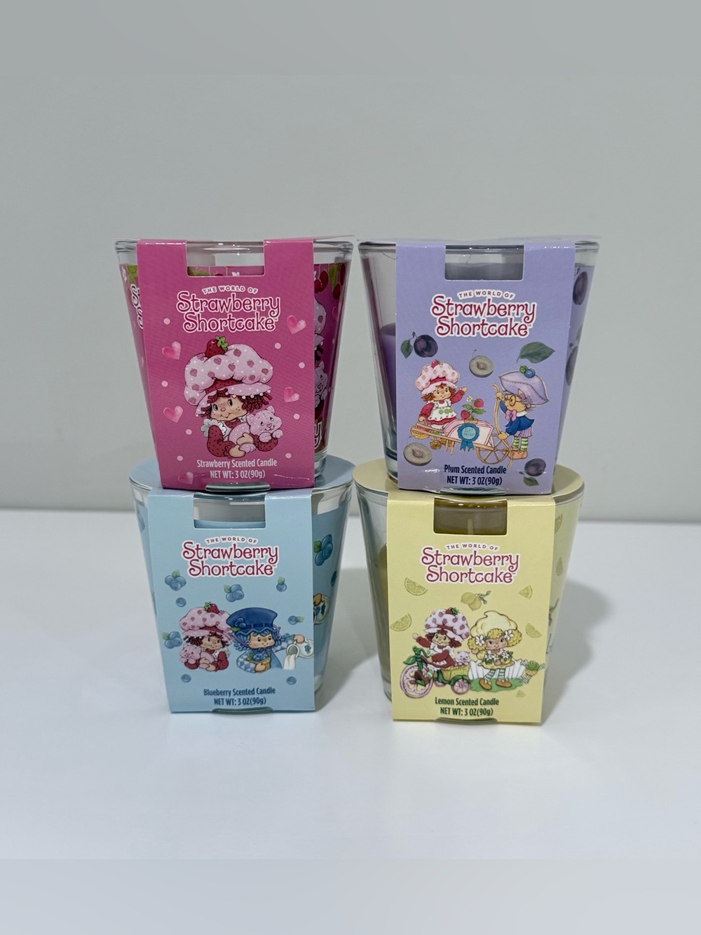 NEW Strawberry Shortcake 3 oz Candles Full Set of 4 PRICE FIRM